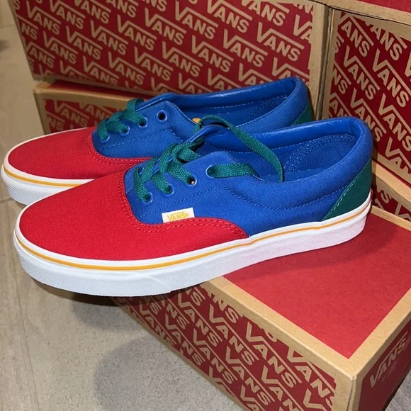🛴 VANS ERA PRIMARY COLORS BLOCK SHOES ✌🏻 - Picture 9 of 12